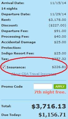 Opt out options for travel insurance