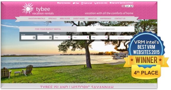 Tybee Vacation Rentals Wins Top 5 Vacation Rental Websites -VRM Intel