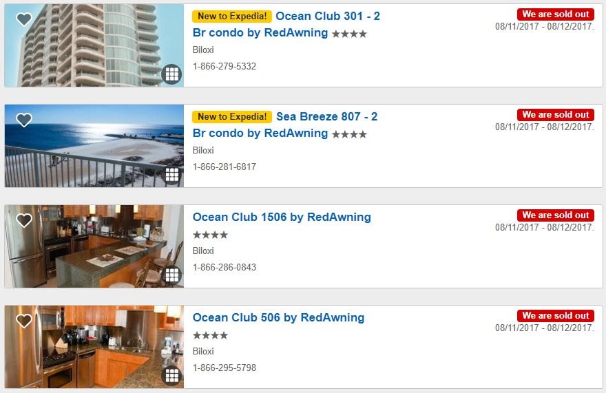 RedAwning Vacation Rental Listings on Expedia