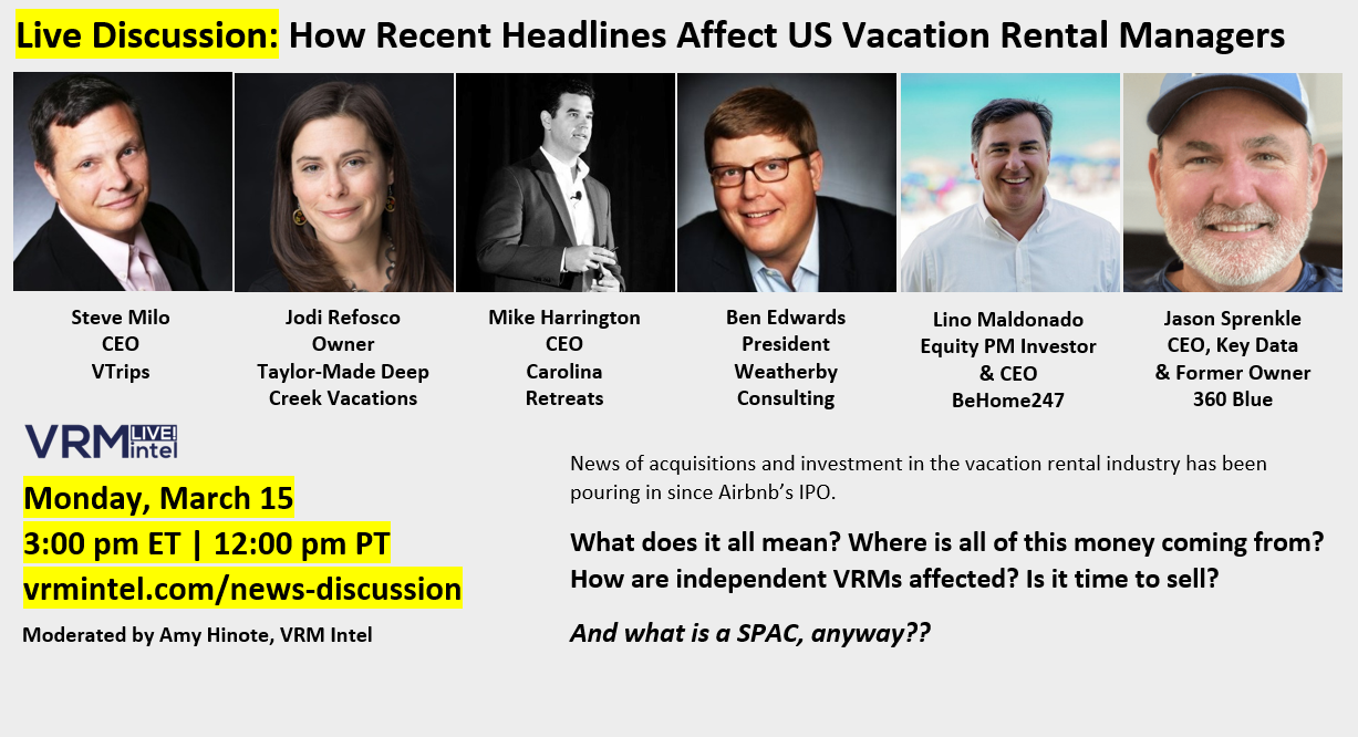 Webinar- How Recent Acquisitions and Investments Affect Vacation Rental Managers