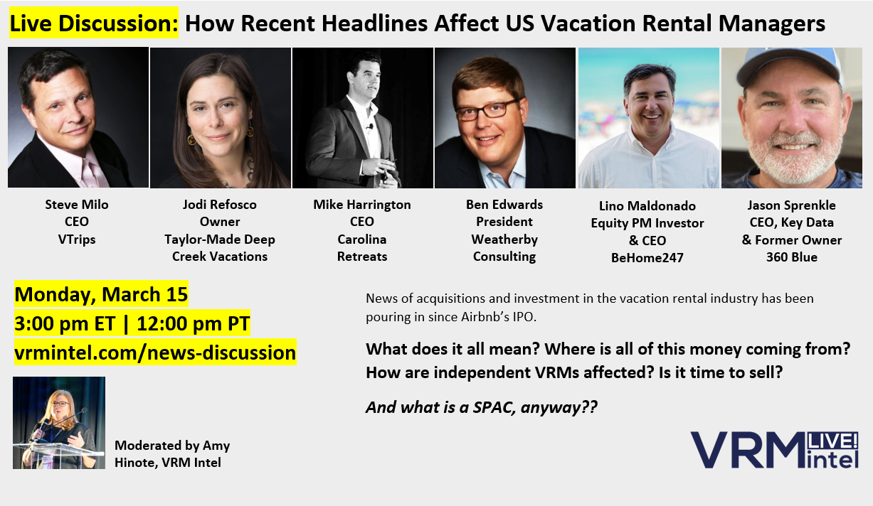 Webinar- How Recent Acquisitions and Investments Affect Vacation Rental Managers