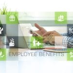 Businessman,Working,In,Office,And,Employee,Benefits,Icons,Concept