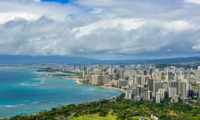 View of Waikiki from Diamond Head Park, Honolulu, Hawaii